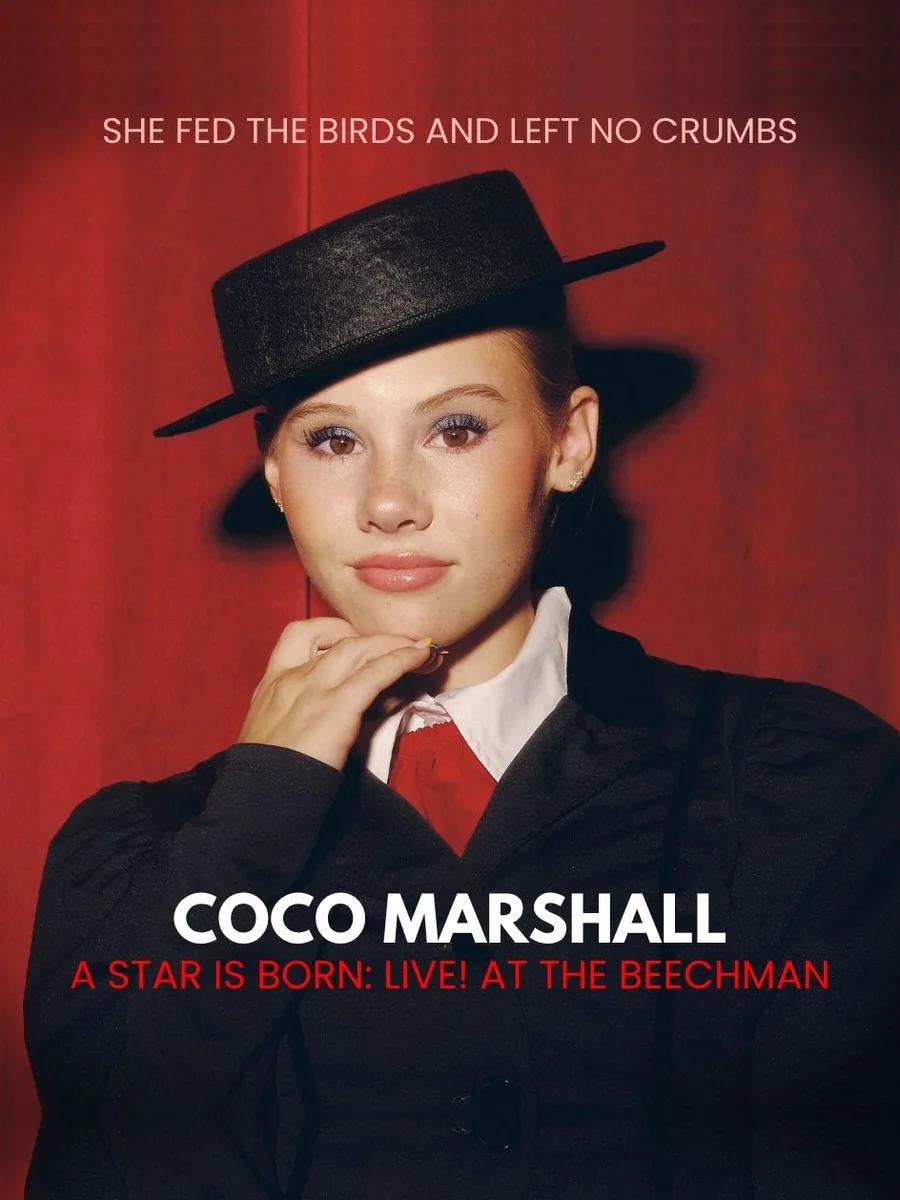 Show art for Coco Marshall: A Star Is Born, live at the Laurie Beechman Theatre